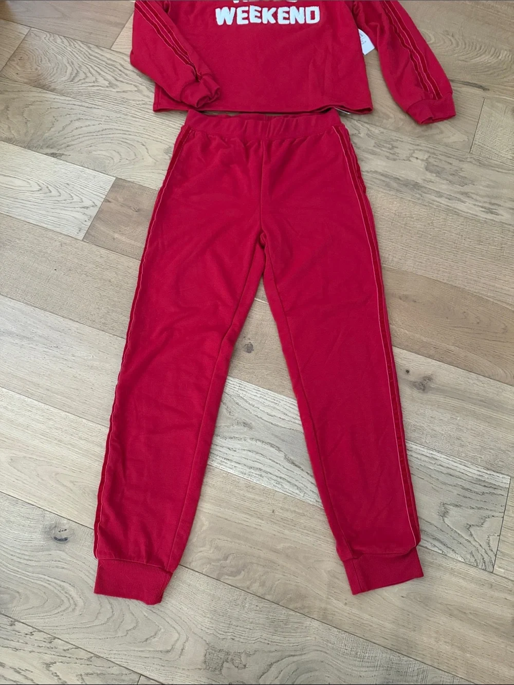 Hello Weekend Red Kids Jessica Simpson Jogger Set